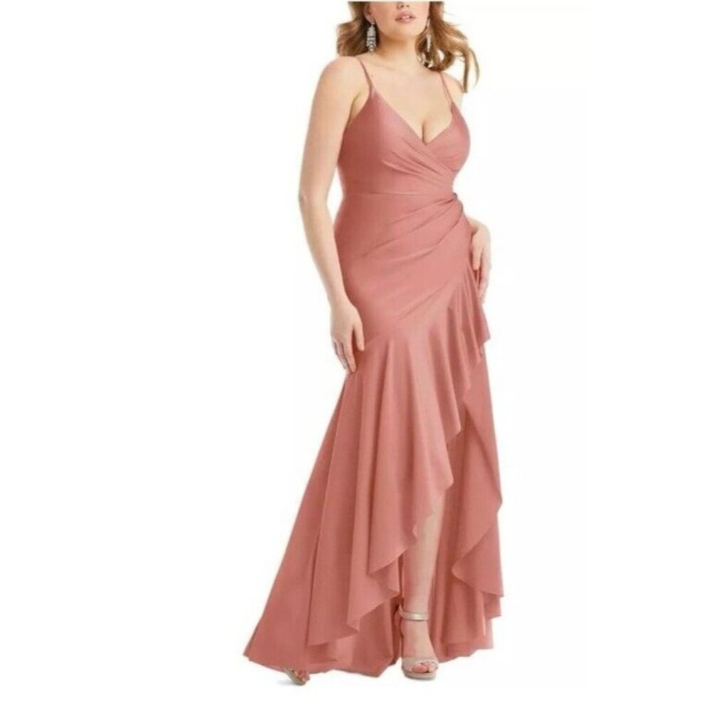 Anthropologie Cynthia & Sahar Desert Rose Evening Dress Gown CS111 NWT XXL $326